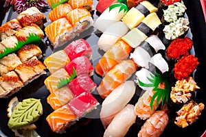 Assorted japanese sushi img