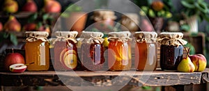 Assorted Jars Filled With Various Liquids