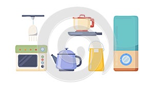 Assorted Kitchenware and Appliances Vector, vector design Generative AI