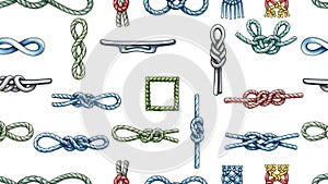 Assorted Knots and Rope Designs Illustration