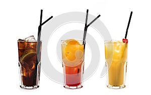 Assorted long drinks