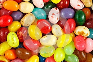 Assorted multicolored jelly beans