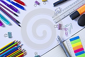 Assorted Office Supplies for Creative Work