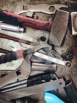 Assorted old hand tools