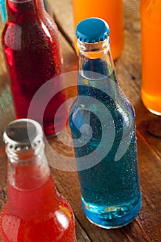 Assorted Organic Blue Craft Sodas photo