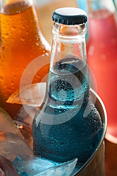 Assorted Organic Blue Craft Sodas photo