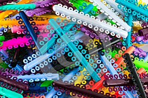 Assorted orthodontics elastomeric rings