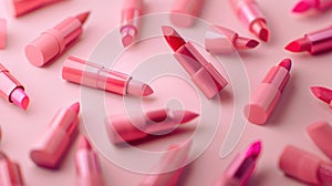 The Assorted Pink Lipsticks.AI generated image