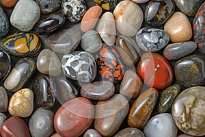 Assorted Polished Gemstones Background