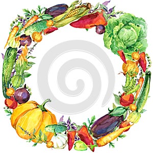 Diverso crudo verduras. acuarela ilustraciones. acuarela verduras a hierbas 