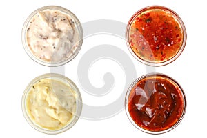 Assorted sauces