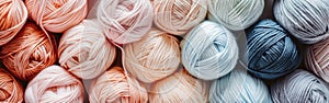 Assorted Skeins of Yarn in Various Colors