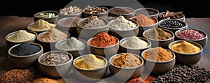 Assorted Spices Tray, Flavorful Herbs and Seasonings for Cooking