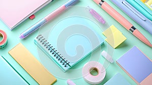 Assorted Stationery Items on a Flat Surface photo