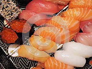 Assorted sushi