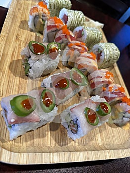 assorted Sushi rolls photo