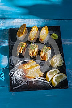 Assorted Sushi and Sashimi Platter