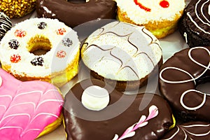 Assorted sweet donuts