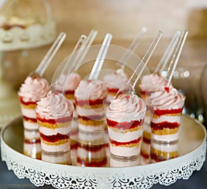 assorted sweets on party table