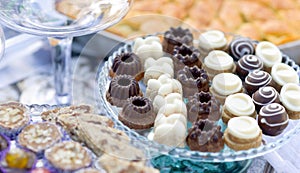 assorted sweets on party table