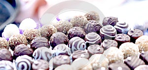 assorted sweets on party table