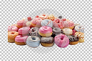 Assorted Sweets on a transparent background