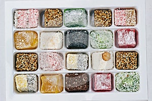 Assorted Turkish Delight in the box