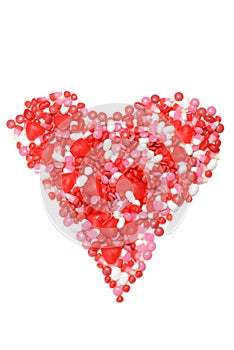 Assorted valentines candy heart