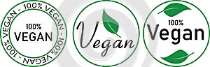 Assorted Vegan Logos