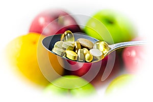 Assorted vitamins and nutritional supplements in s