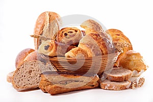 Assortement of bread and pastry