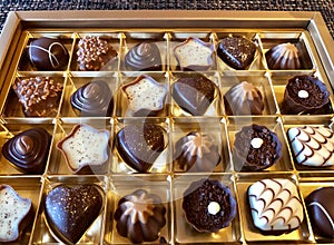 Assortiment of fine Swiss chocolate