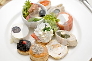 Assortment of aperitif