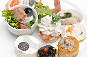 Assortment of aperitif photo