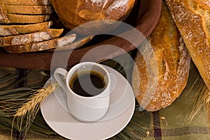 Assortment of baked bread