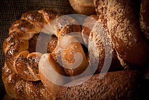 Assortment of baked bread