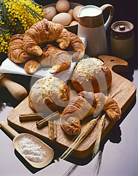 Assortment of baked pastries