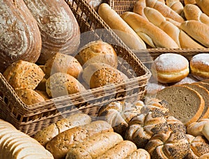 Assortment of bakery goods