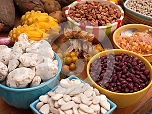 Assortment of beans and legumes