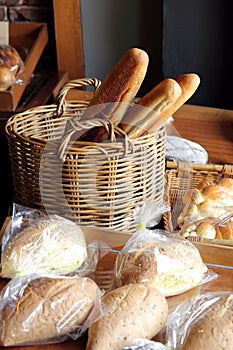Assortment of Bread at Bakery