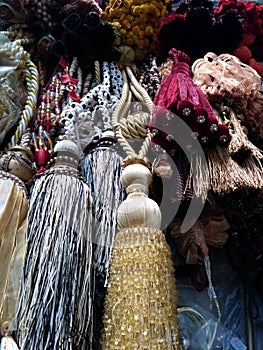 Assortment of colored brushes