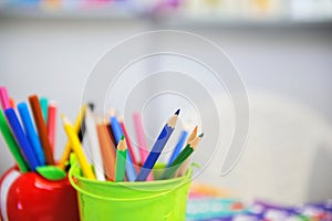 Assortment of colored pencils