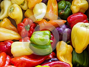 Assortment of colorful Bell Peppers