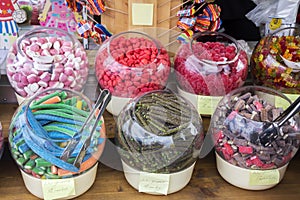 Assortment of colorful candies photo
