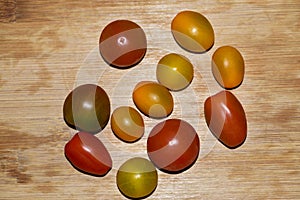 Assortment of Colorful Cherry Tomatoes