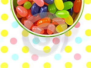 Assortment of colorful fruit jelly candy