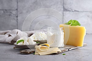 Assortment dairy products