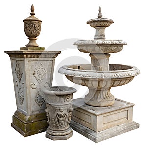 Assorted nuts collection isolated on white background