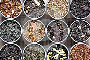 An Assortment of a Dozen Different Teas