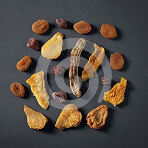 Assortment of dried fruit